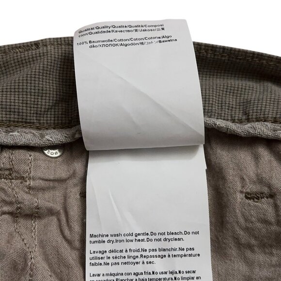 Hugo Boss Pants Mens Size 34x34 5-Pockets Regular Fit Check Light Brown - Picture 7 of 7